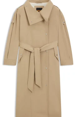 Oversized Trenchcoat mit wasserabweisendem Finish