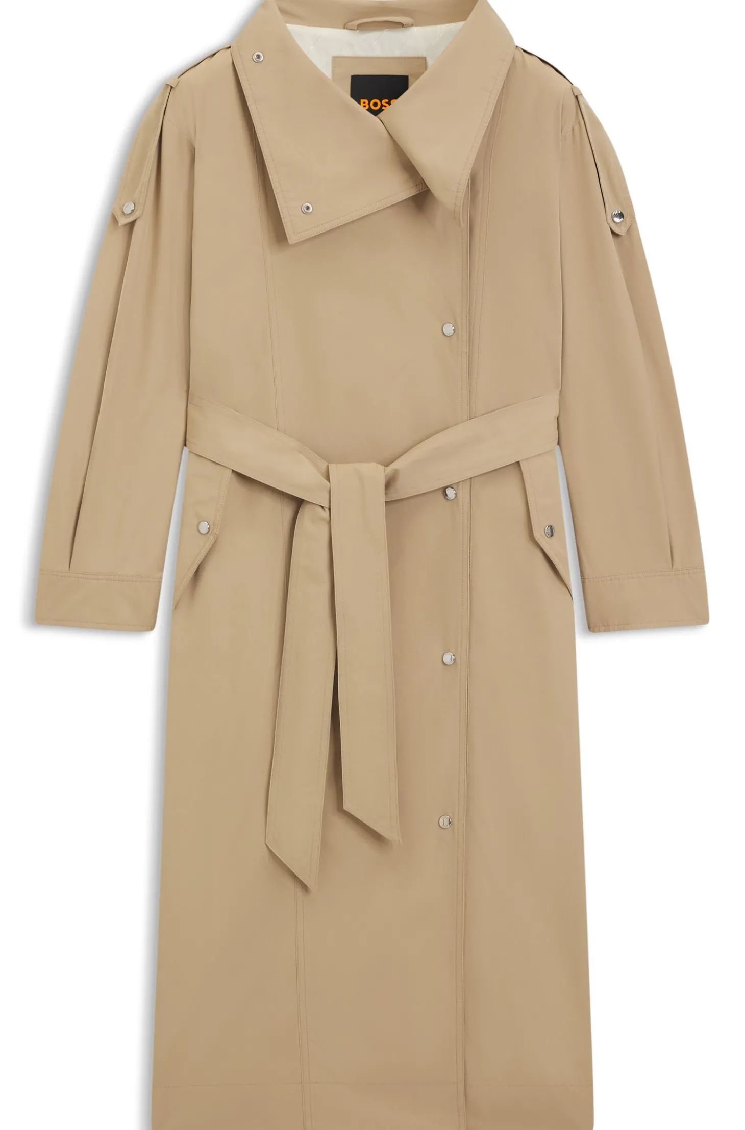 Oversized Trenchcoat mit wasserabweisendem Finish