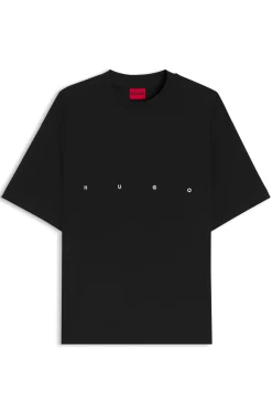 Oversized T-Shirt aus Baumwolle mit markantem Logo-Print