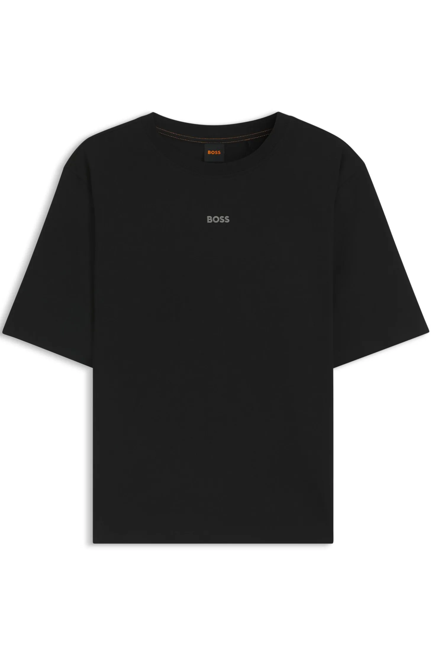 Oversized T-Shirt aus Baumwoll-Jersey mit Schaumdruck-Logo