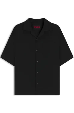 Oversized Twill-Hemd aus Woll-Mix