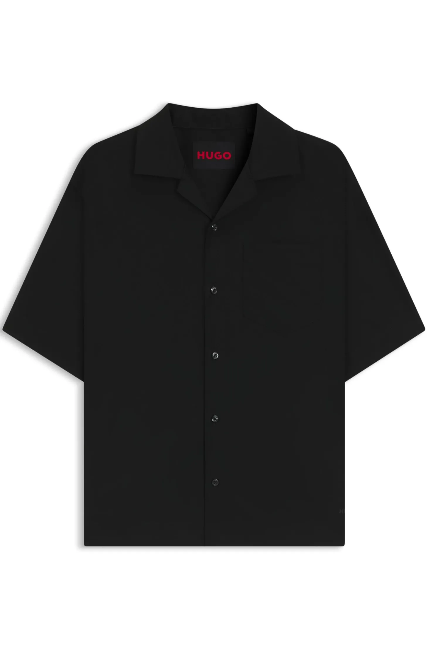 Oversized Twill-Hemd aus Woll-Mix