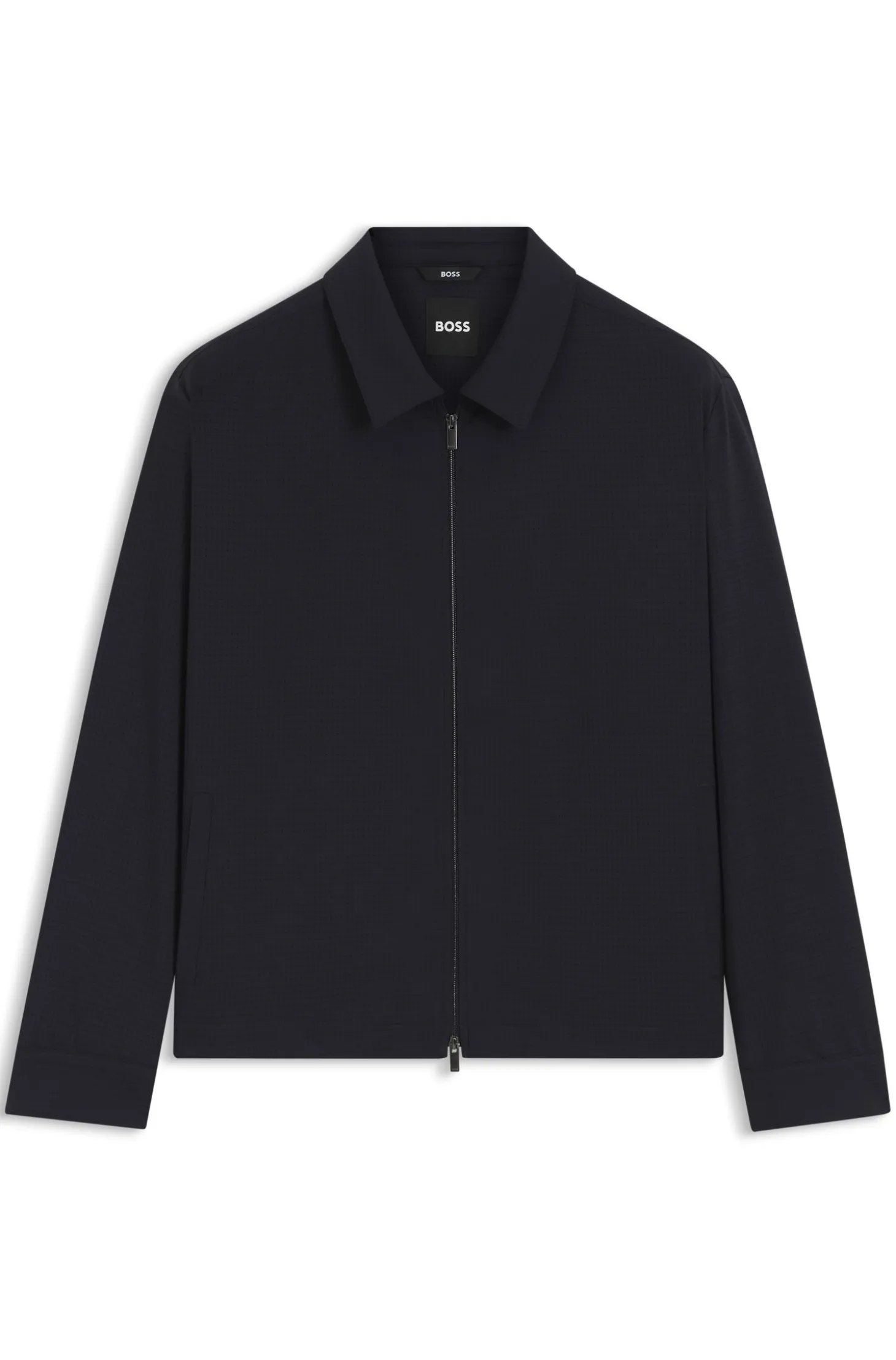 Packbares Relaxed-Fit Overshirt aus waschbarem Woll-Mix