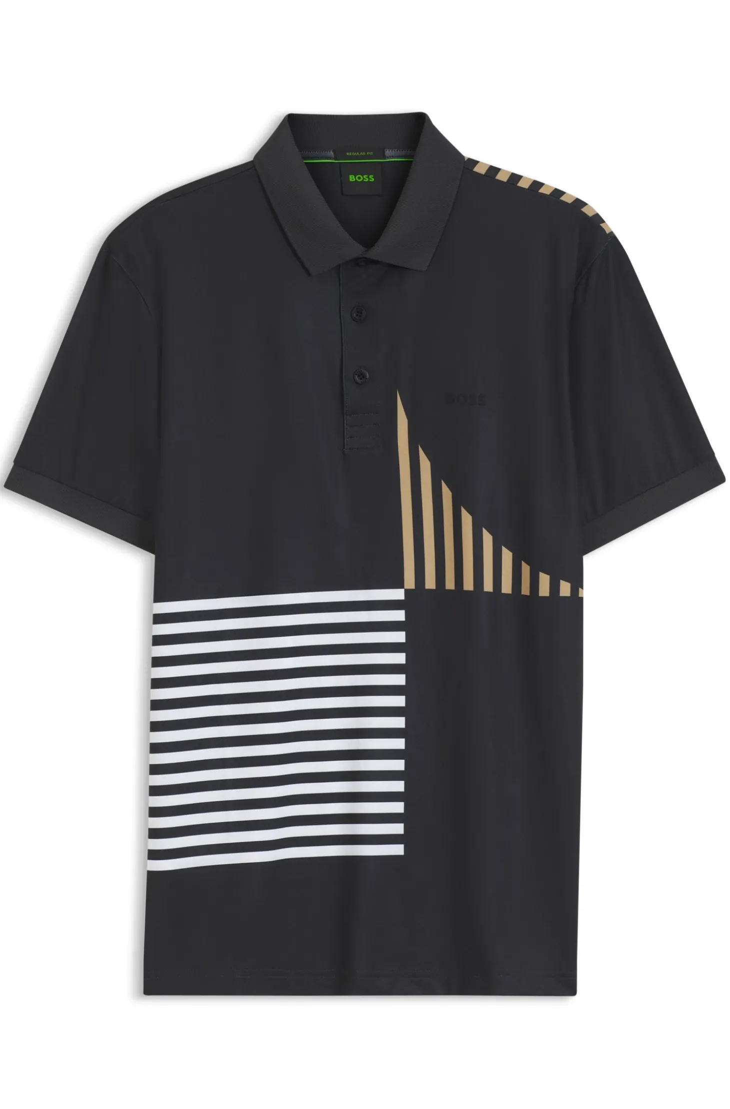 Paddy Active Poloshirt aus Stretch-Jersey mit digitalem Print