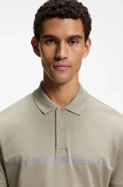 Paddy Poloshirt aus Baumwolle mit Querstreifen