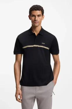 Paddy Poloshirt aus Baumwolle mit Querstreifen