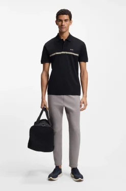 Paddy Poloshirt aus Baumwolle mit Querstreifen