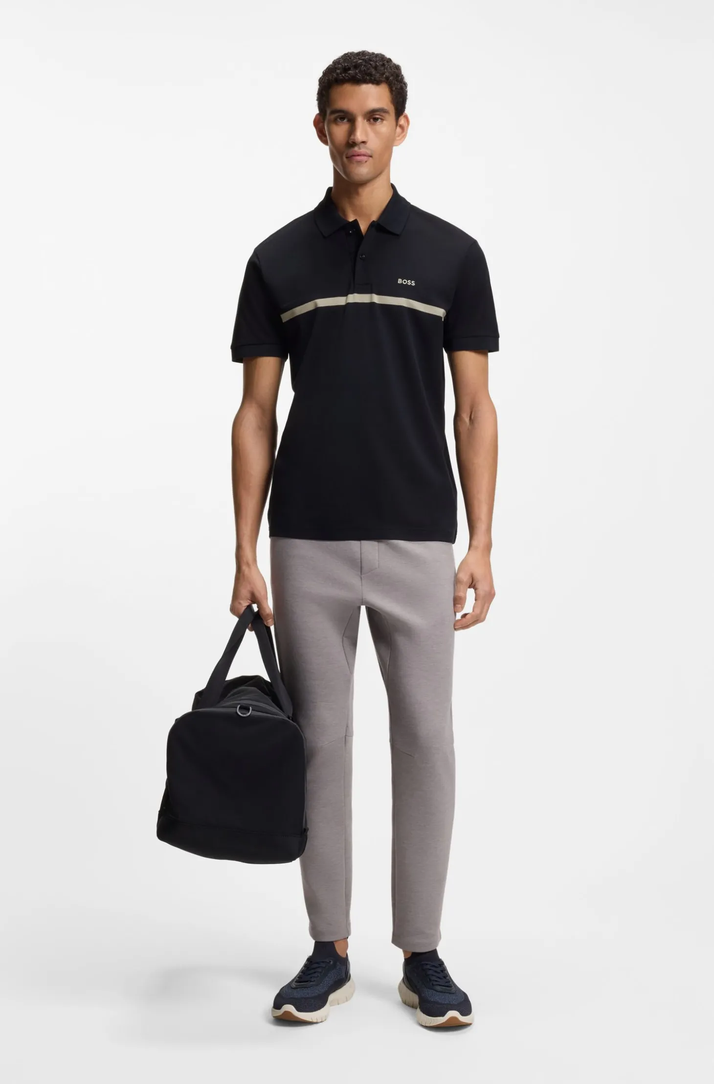 Paddy Poloshirt aus Baumwolle mit Querstreifen
