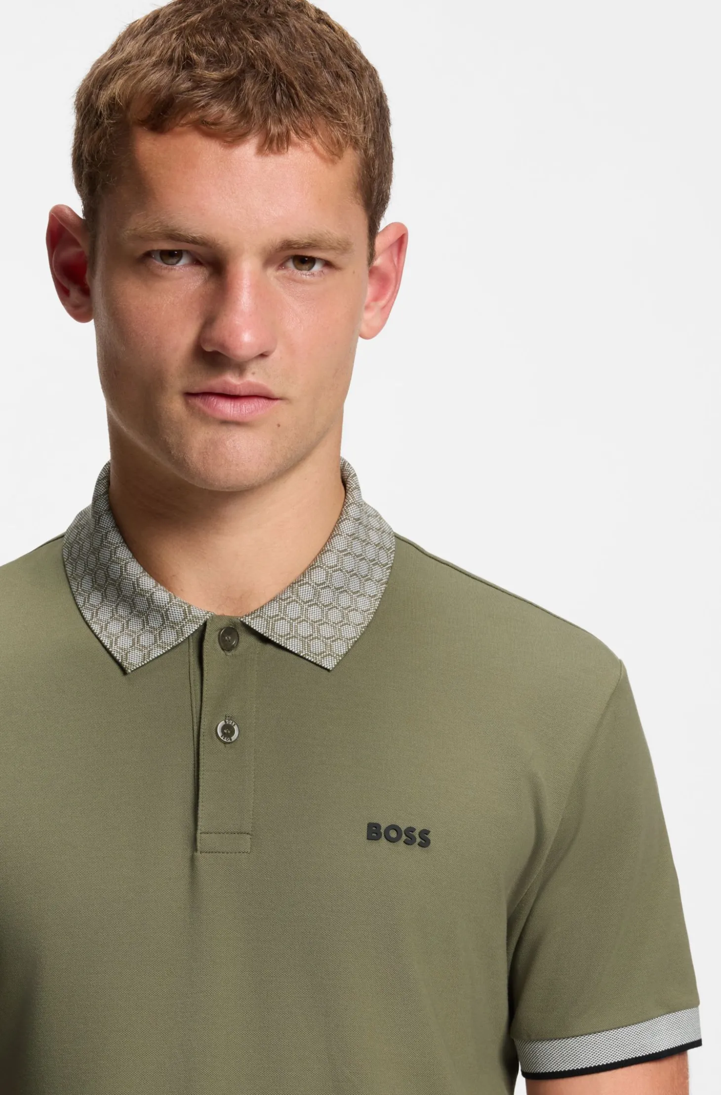 Paddy-Poloshirt aus feuchtigkeitsregulierender Stretch-Baumwolle