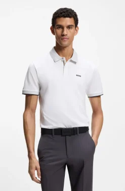 Paddy-Poloshirt aus feuchtigkeitsregulierender Stretch-Baumwolle