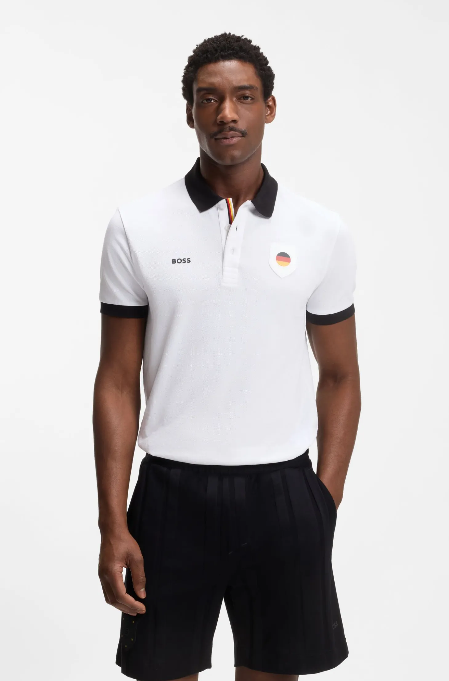 Paddy Poloshirt mit Landesflaggen-Details