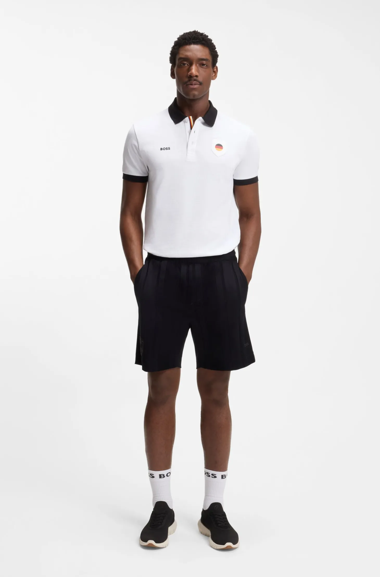 Paddy Poloshirt mit Landesflaggen-Details