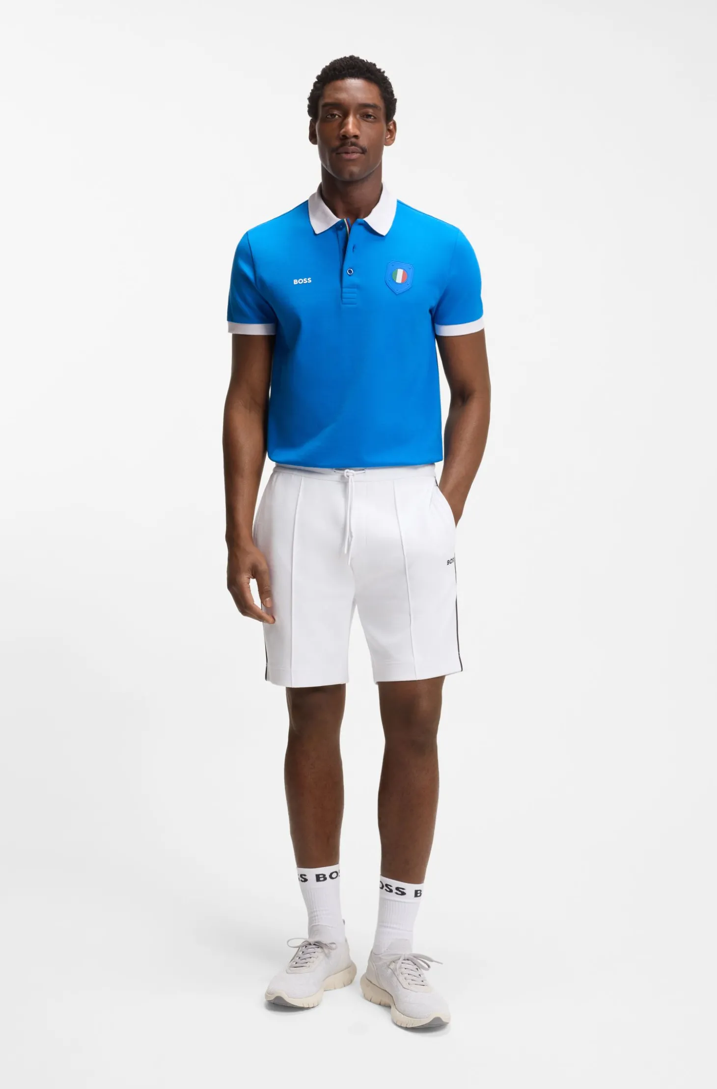 Paddy Poloshirt mit Landesflaggen-Details