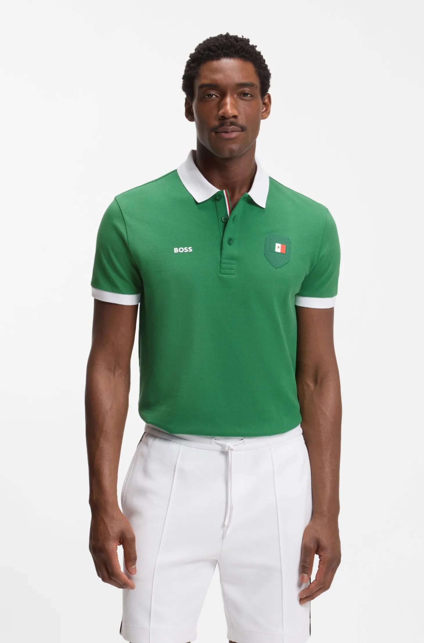 Paddy Poloshirt mit Landesflaggen-Details
