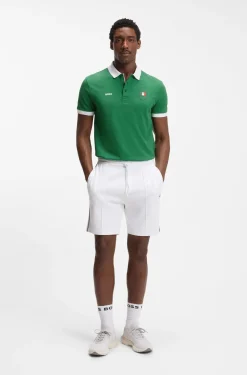 Paddy Poloshirt mit Landesflaggen-Details