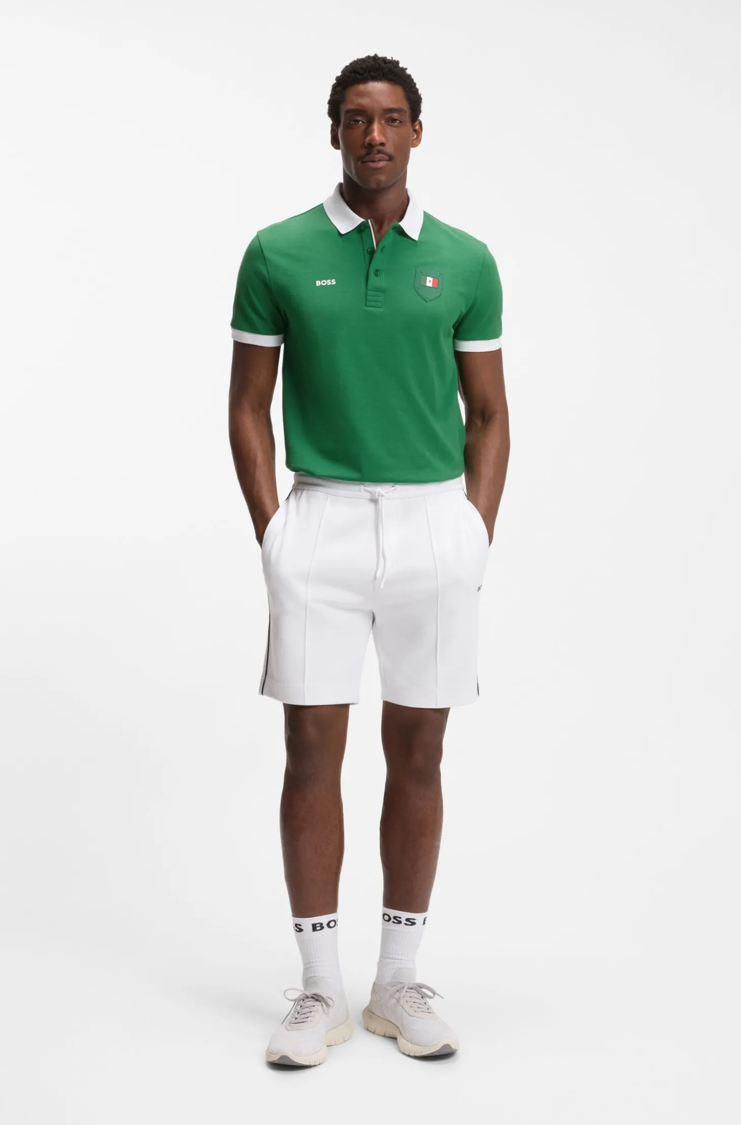 Paddy Poloshirt mit Landesflaggen-Details