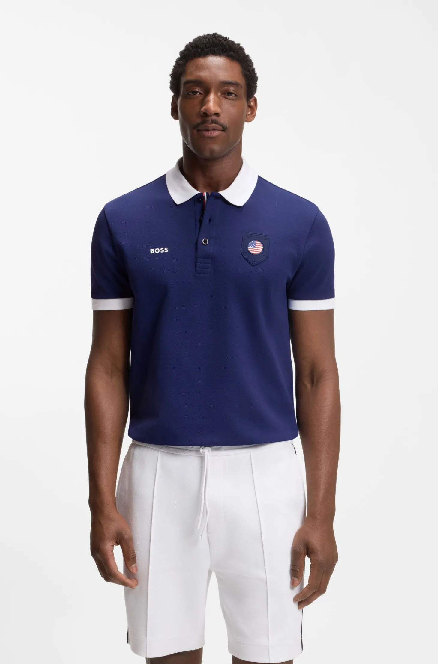 Paddy Poloshirt mit Landesflaggen-Details