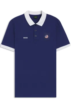 Paddy Poloshirt mit Landesflaggen-Details