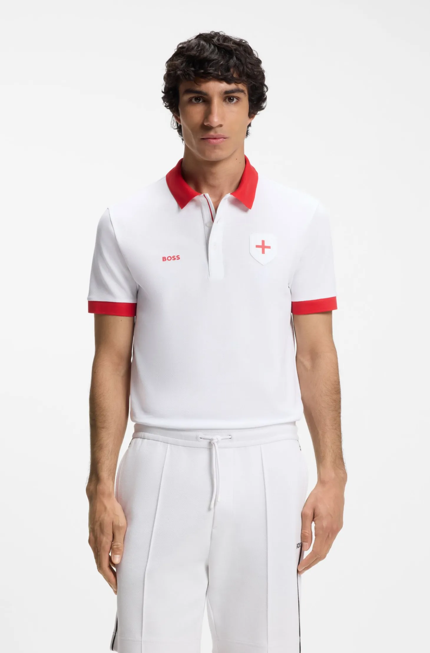Paddy Poloshirt mit Landesflaggen-Details