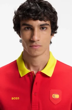 Paddy Poloshirt mit Landesflaggen-Details