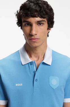 Paddy Poloshirt mit Landesflaggen-Details