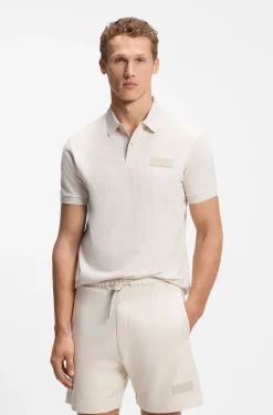Paddy Poloshirt mit strukturiertem Logo-Patch