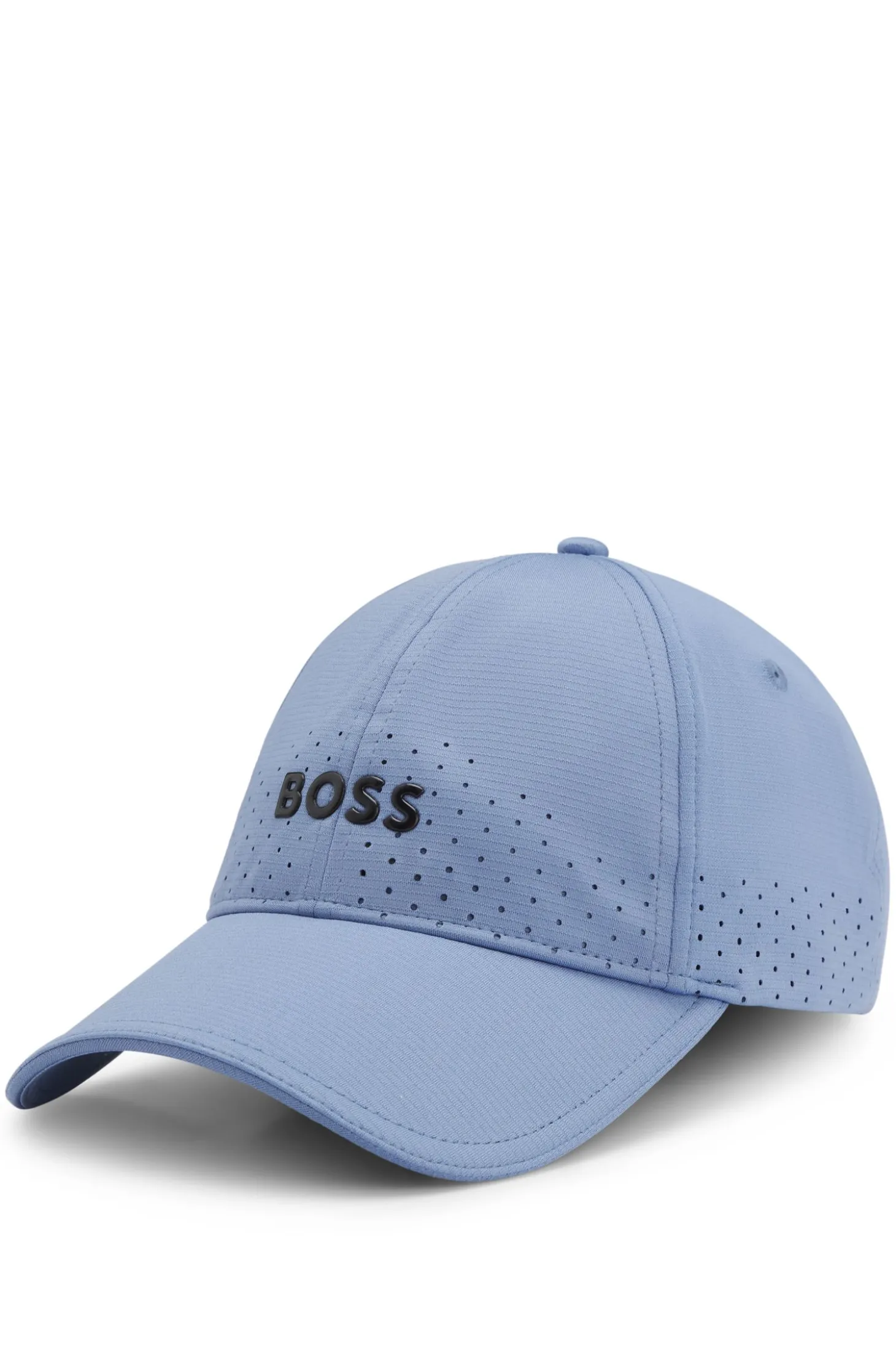 Perforierte Cap mit glänzendem Logo