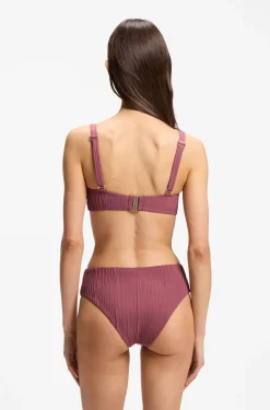 Plissé-Bikinihose mit Double-B-Monogramm