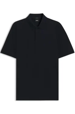 Poloshirt aus Baumwolle mit geometrischem Jacquard-Muster