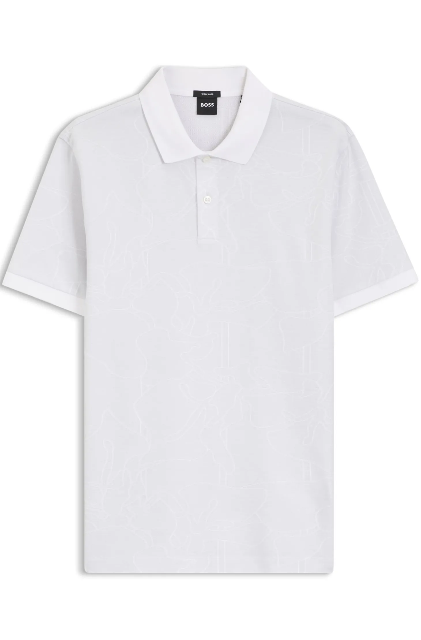 Poloshirt aus Baumwolle mit Jacquard-Muster