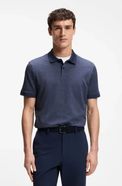 Poloshirt aus Baumwolle mit Jacquard-Muster