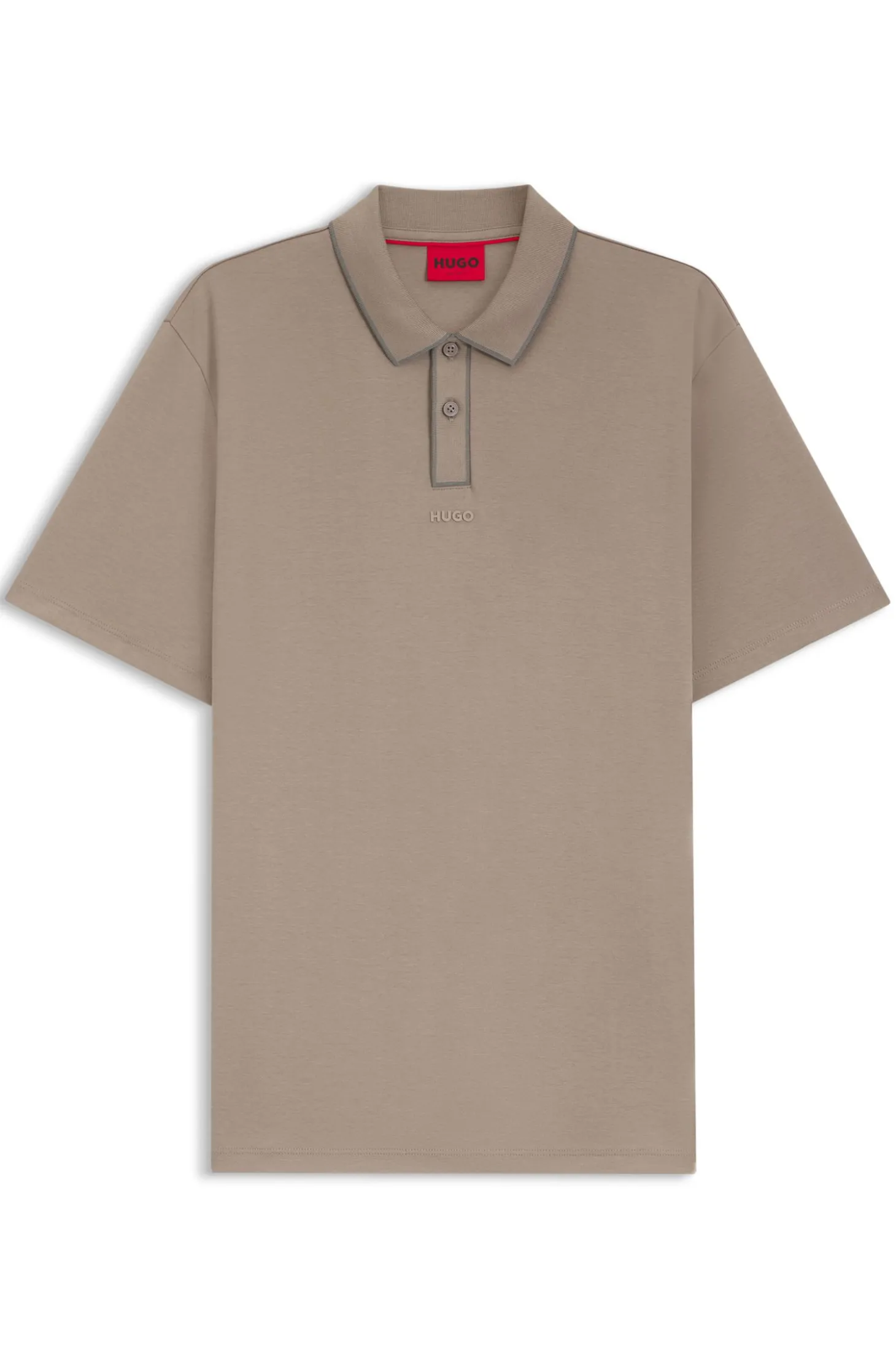 Poloshirt aus Baumwoll-Jersey mit Kontrastkanten