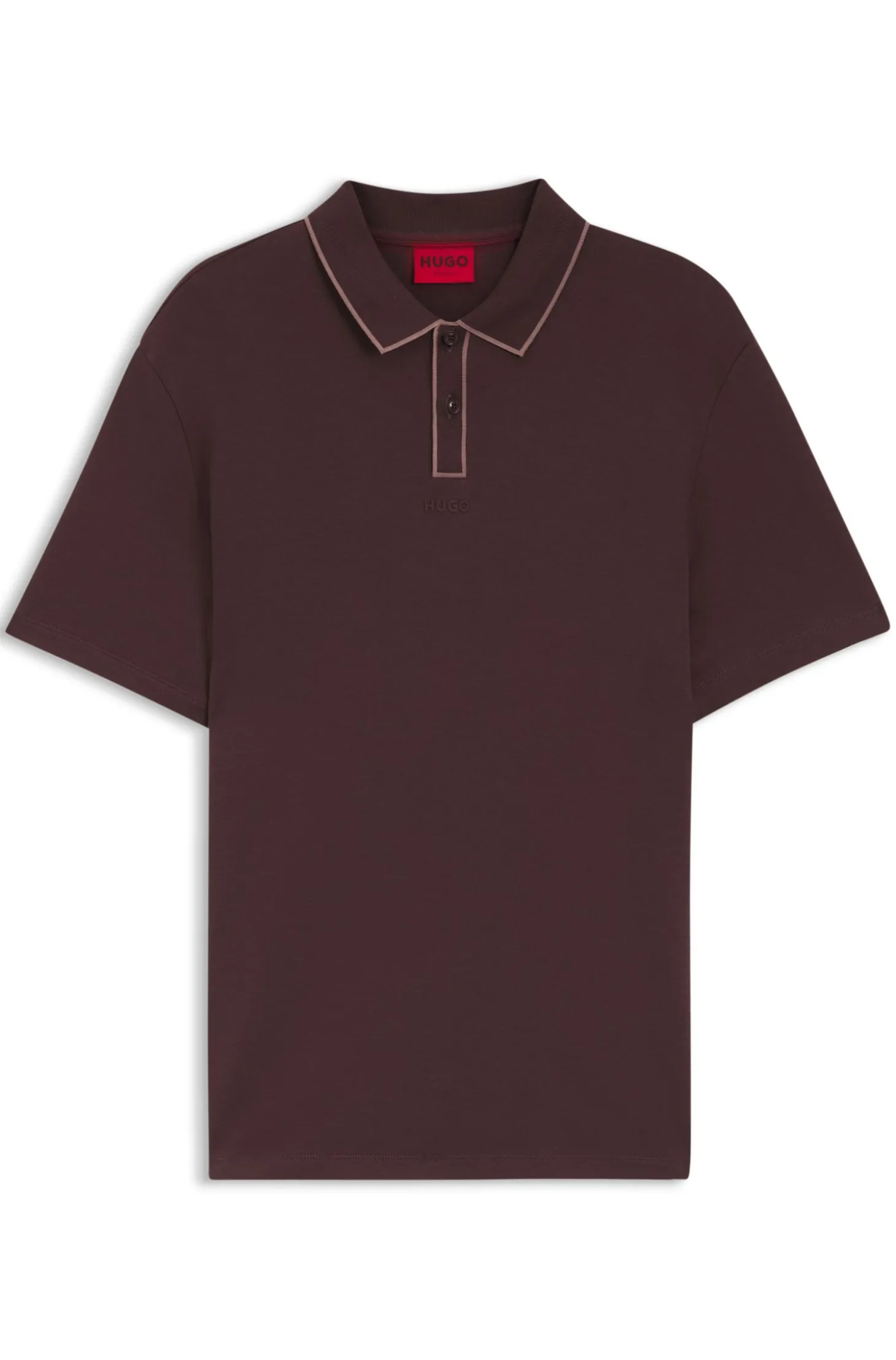 Poloshirt aus Baumwoll-Jersey mit Kontrastkanten
