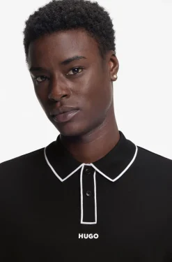 Poloshirt aus Baumwoll-Jersey mit Kontrastkanten