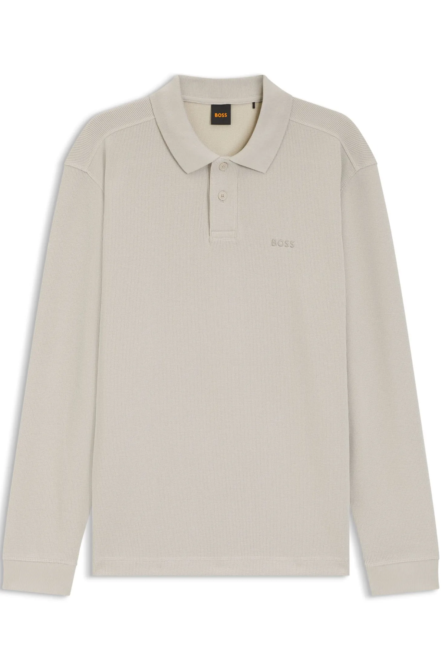 Poloshirt aus Baumwoll-Mix mit Waffelstruktur