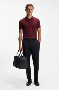 Poloshirt aus Baumwoll-Piqué mit Allover-Print