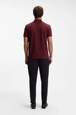 Poloshirt aus Baumwoll-Piqué mit Allover-Print