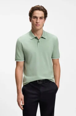 Poloshirt aus Baumwoll-Piqué mit Logo-Stickerei