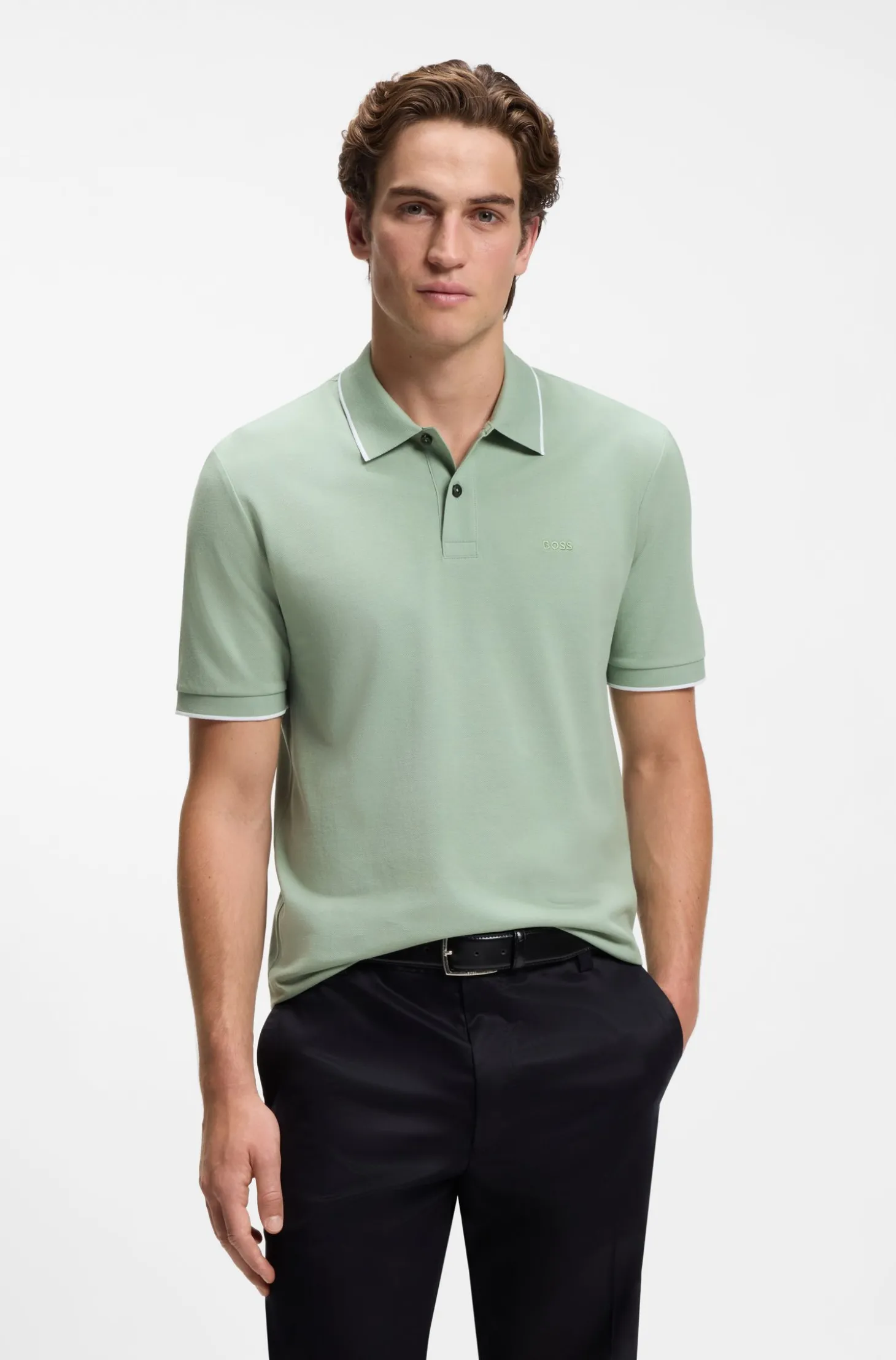 Poloshirt aus Baumwoll-Piqué mit Logo-Stickerei