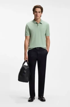 Poloshirt aus Baumwoll-Piqué mit Logo-Stickerei