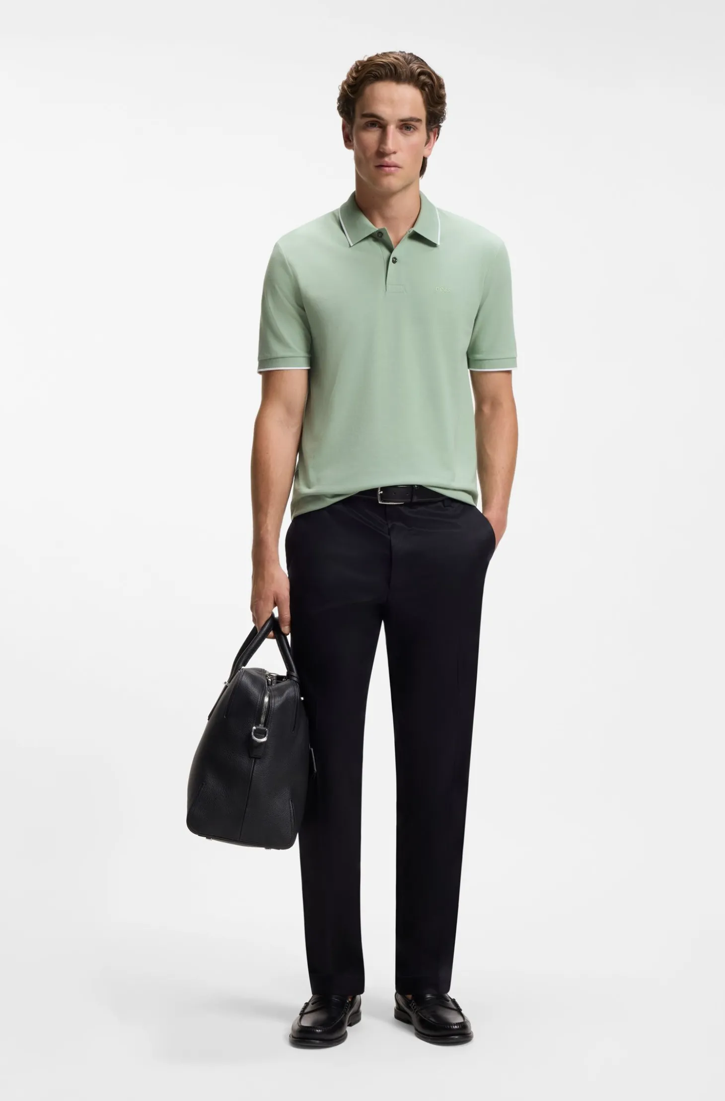 Poloshirt aus Baumwoll-Piqué mit Logo-Stickerei
