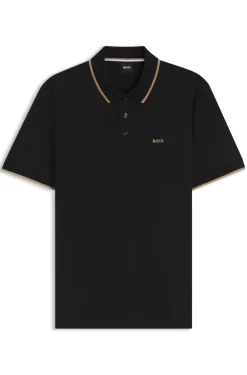 Poloshirt aus Baumwoll-Piqué mit Kontrast-Details