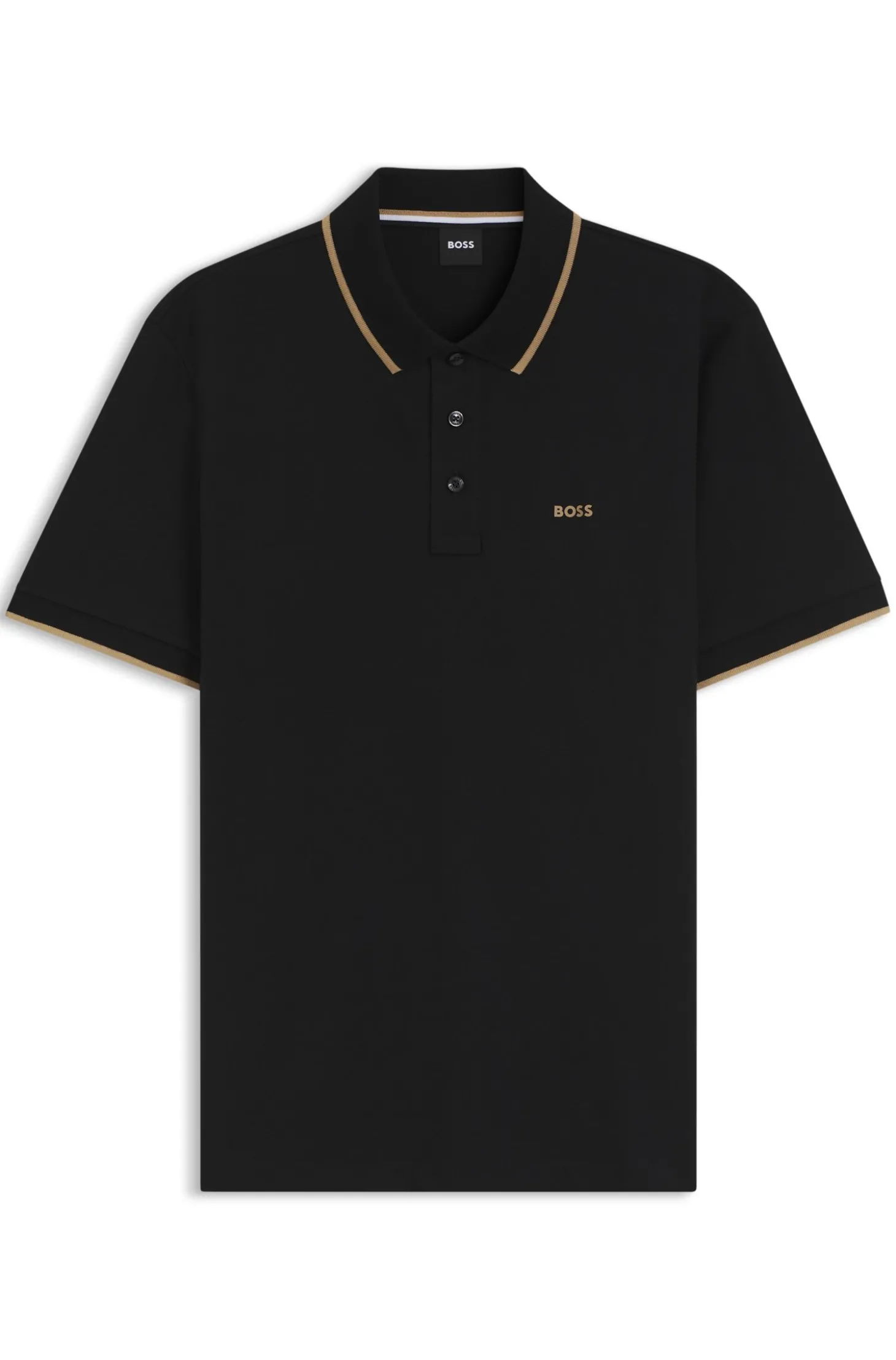 Poloshirt aus Baumwoll-Piqué mit Kontrast-Details