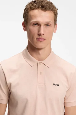 Poloshirt aus Baumwoll-Piqué mit Allover-Print