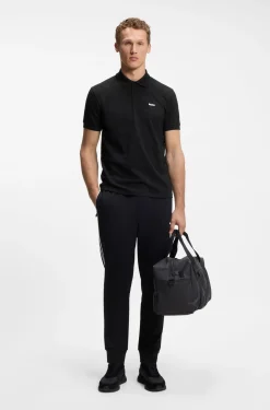 Poloshirt aus Baumwoll-Piqué mit Allover-Print