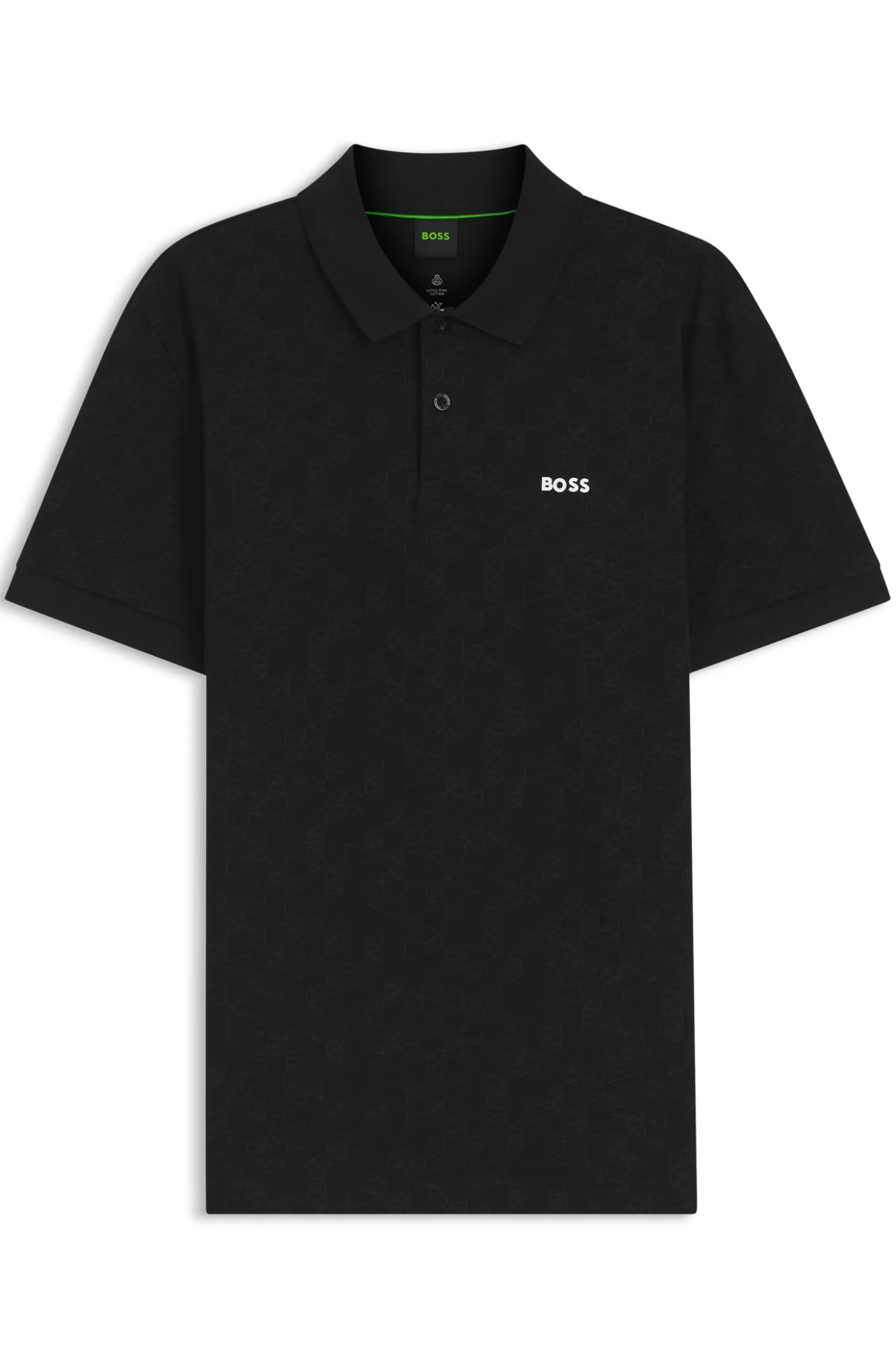 Poloshirt aus Baumwoll-Piqué mit Allover-Print
