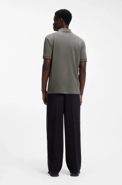 Poloshirt aus Baumwoll-Piqué mit Reißverschluss am Ausschnitt