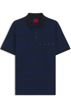 Poloshirt aus Baumwoll-Piqué mit Querstreifen