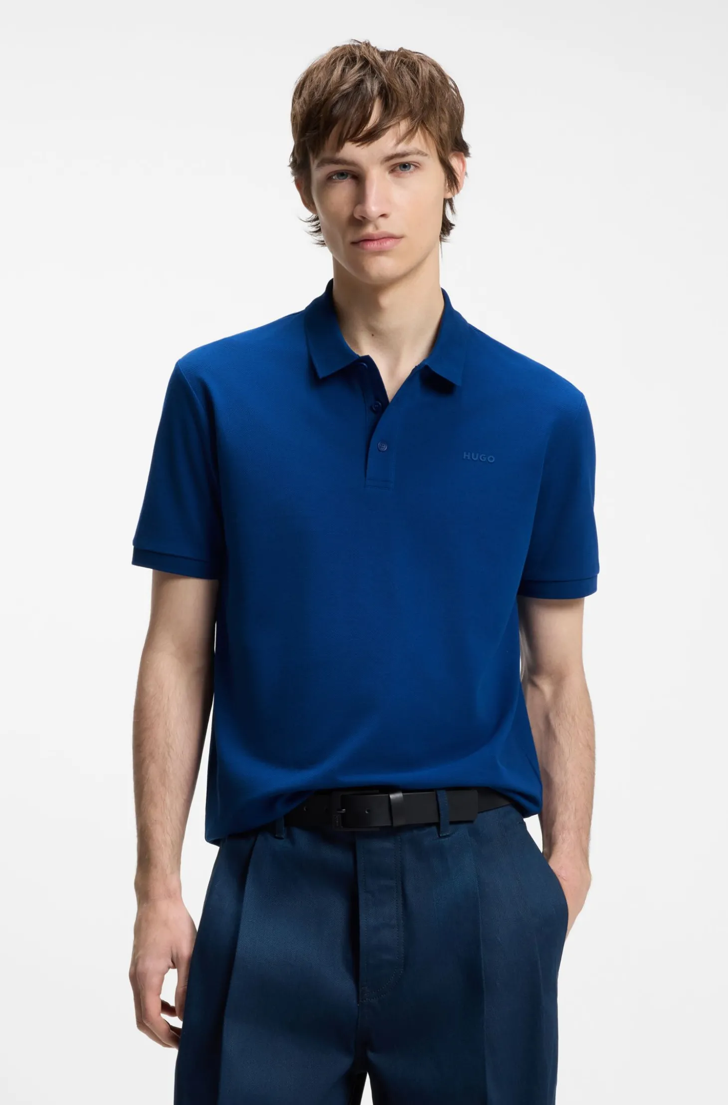 Poloshirt aus Baumwoll-Piqué mit Logo-Print