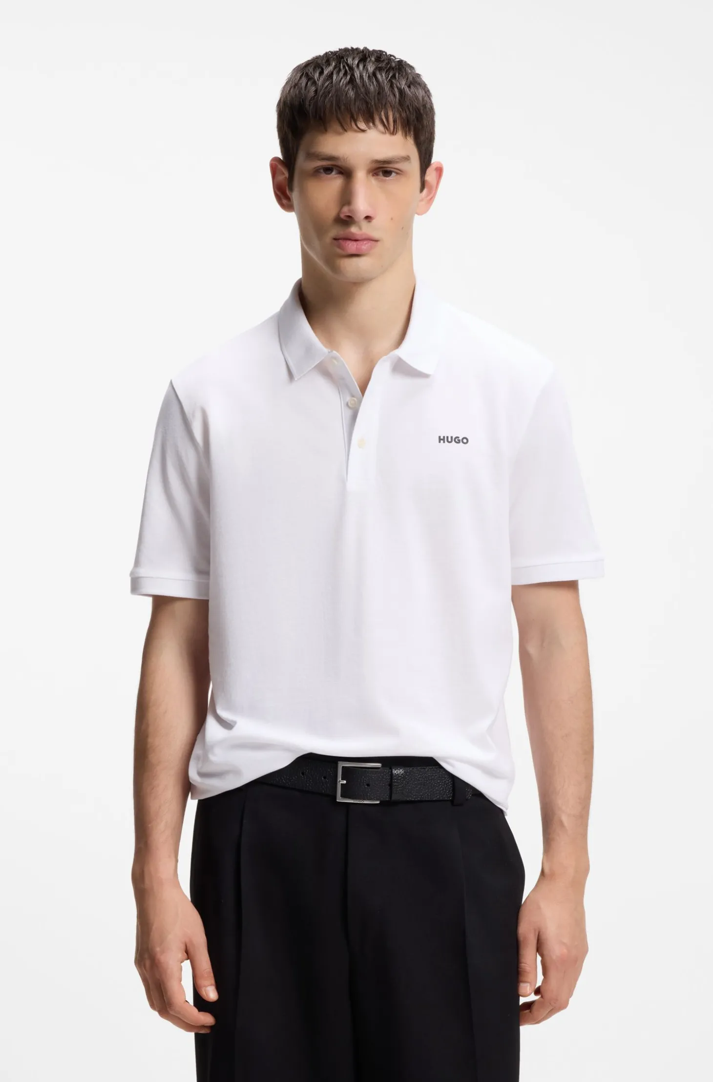 Poloshirt aus Baumwoll-Piqué mit Logo-Print